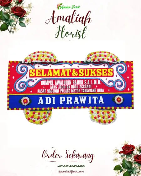 Papan Bunga Ucapan Selamat Sinar Petir